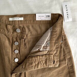 Size 28 PacSun Corduroy Dad Jeans NWT